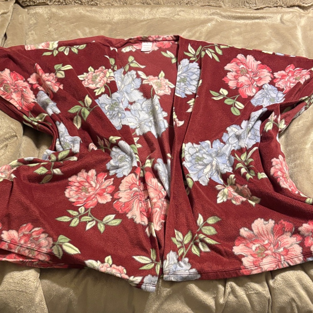 Liz Claiborne Multicolor Floral Wrap